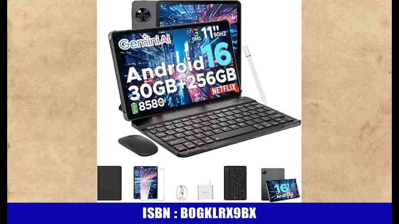 DOOGEE U11 Pro Android 16 Tablet mit Tastatur Gemini AI, 30GB+256GB (2TB TF) Gaming Tablet 11