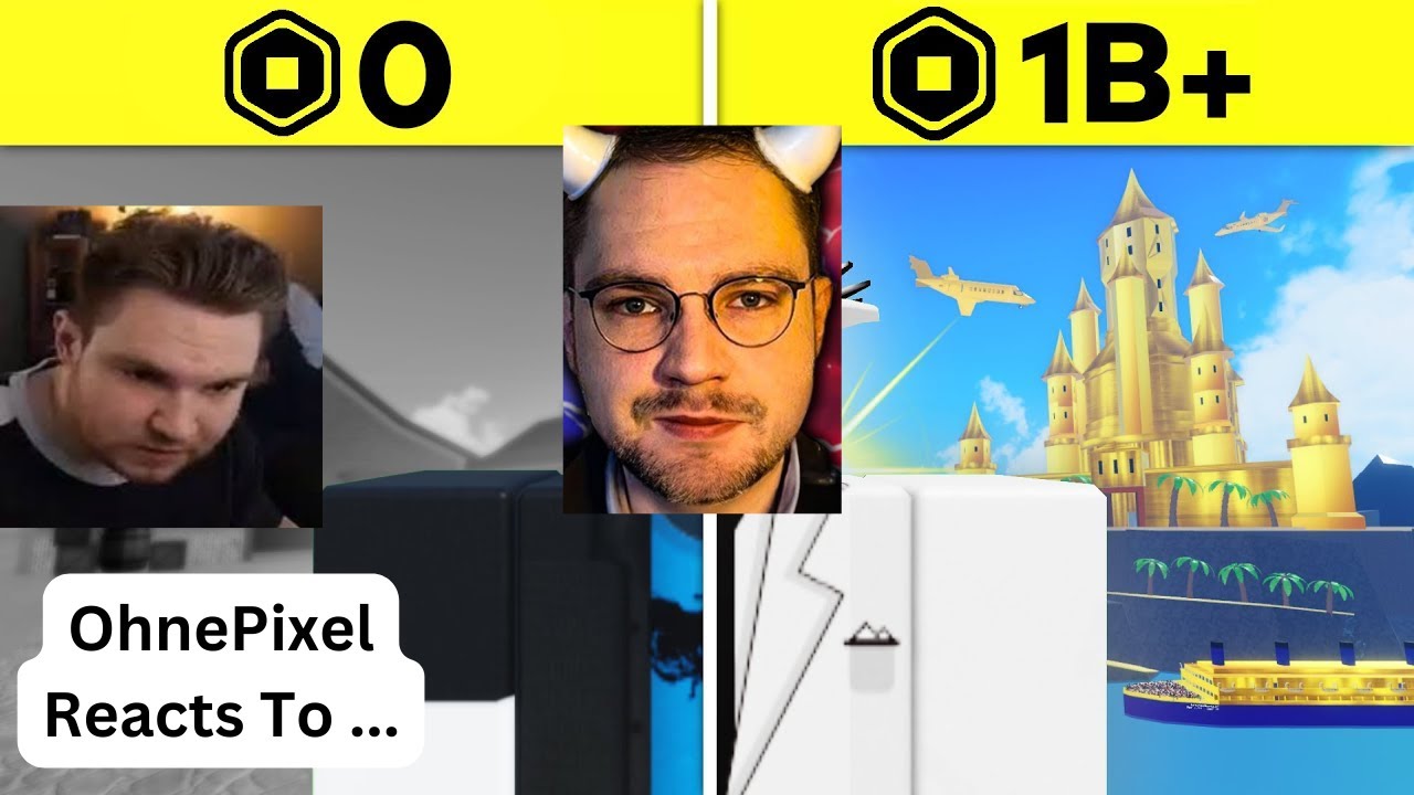 Реакция OhnePixel на «рост самых богатых игроков Roblox»