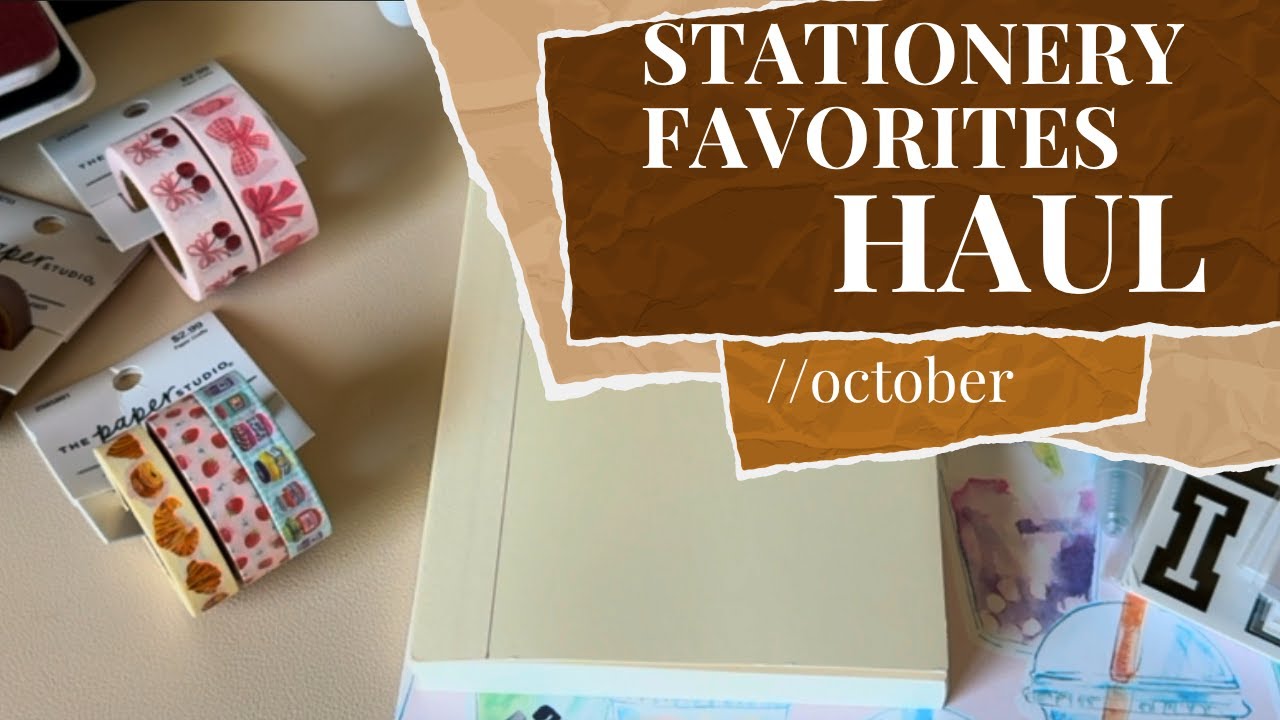 stationery favorites October 2025 . hobby lobby haul, hobonichi, Polaroid hi print printer and more.