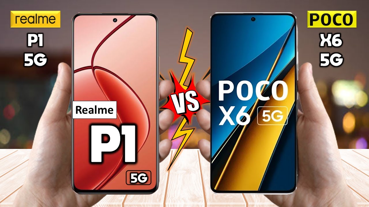 Realme P1 5G Vs Poco X6 - Full Comparison 🔥 Techvs