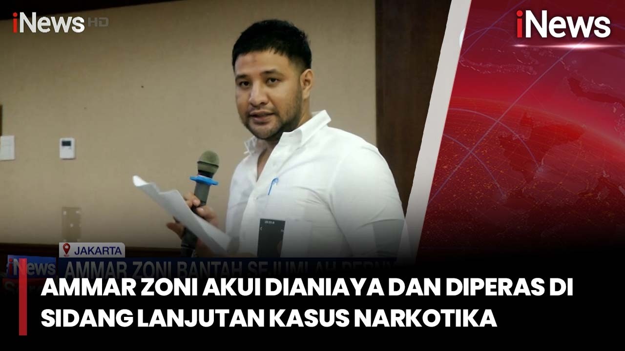 Ammar Zoni Akui Dianiaya dan Diperas di Sidang Lanjutan Kasus Narkotika | iNews Sore 19/02