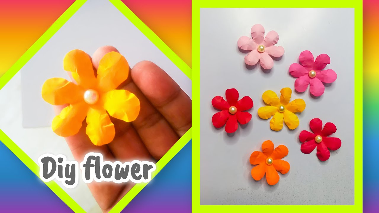 Beautiful Paper Flower Making 🌸✨ Easy DIY Craft at Home