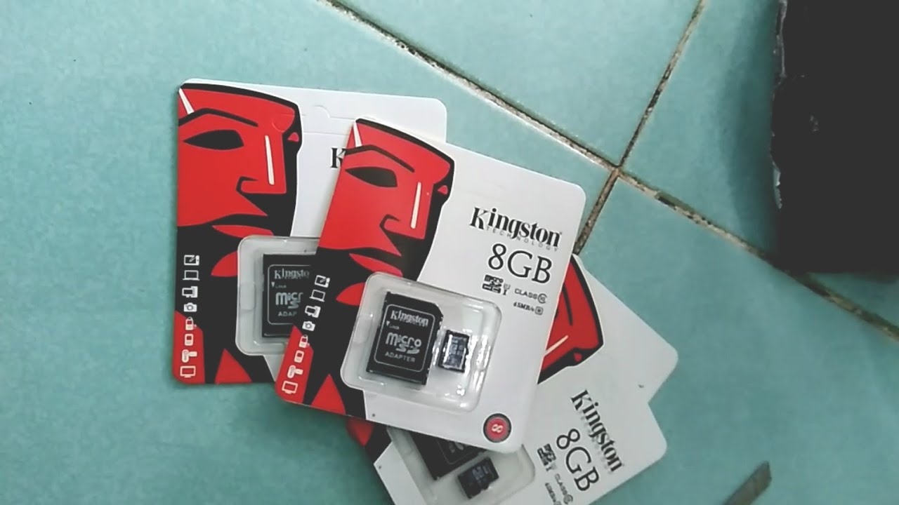 แกะห่อ micro SD คิงส์ตัน 8 GB 4 ชิ้น - Sathit Entertainment