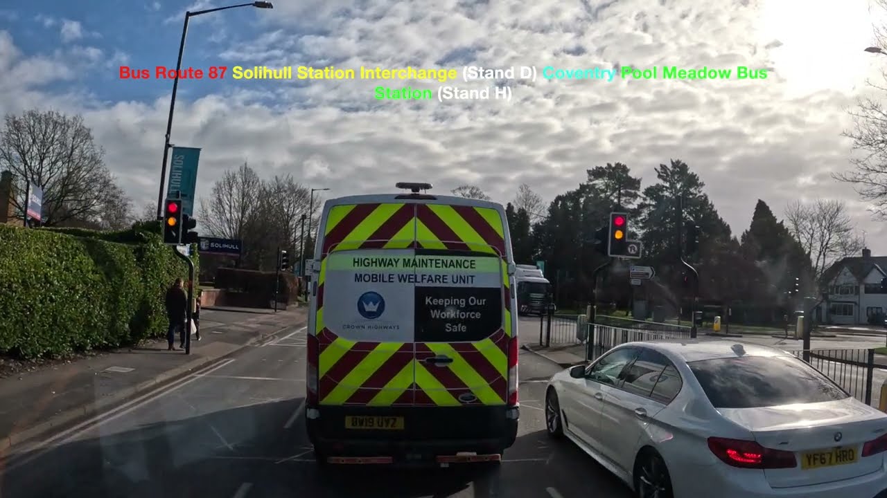 Bus Route 87 Solihull Station Interchange Stand D Coventry Pool Meadow Bus Station Stand H   4K