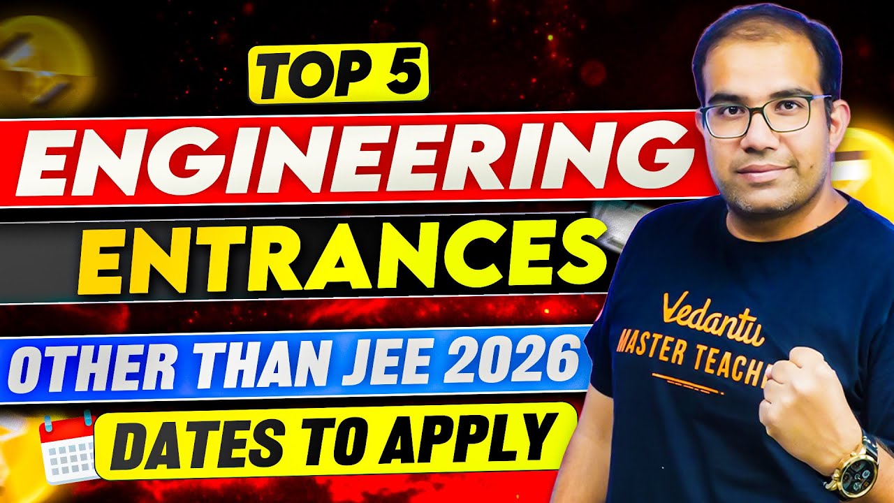 Top 5 Engineering Entrance Exams Other than JEE 2026 😎 | Best JEE Alternatives | Vinay Shur Sir