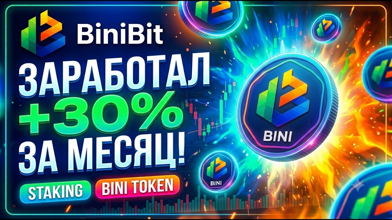 BiniBit: новая биржа | Токен Bini | Staking | Профит за месяц