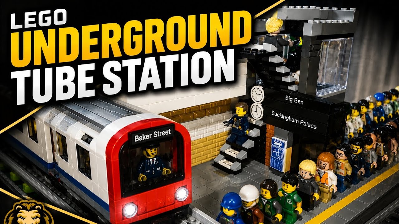 Transforming My LEGO City with an Underground Tube Station #Lego #Legocity #afol #legocollector 