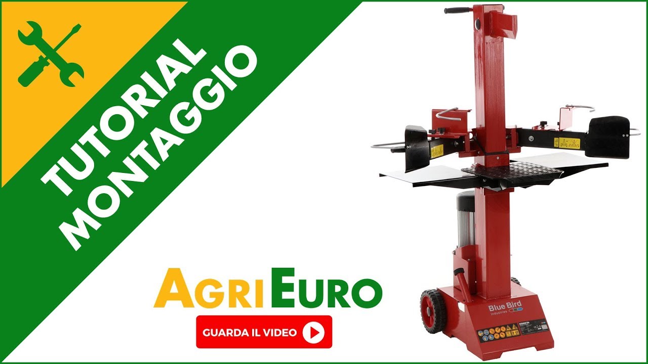 Montaggio e funzionamento spaccalegna elettrico BLUE BIRD LS 65887A 8T