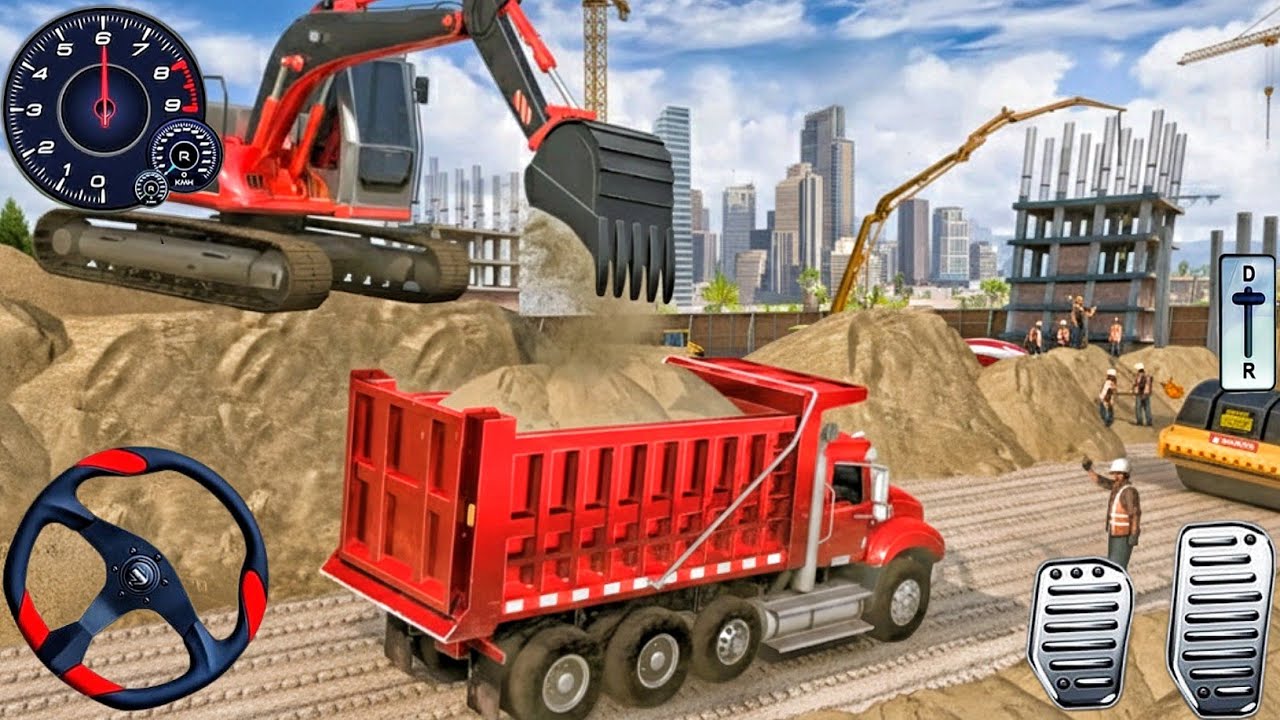New Heavy Vehicles Construction Simulator 3D - JCB Game 2026 - Truck Game Android Gameplay
