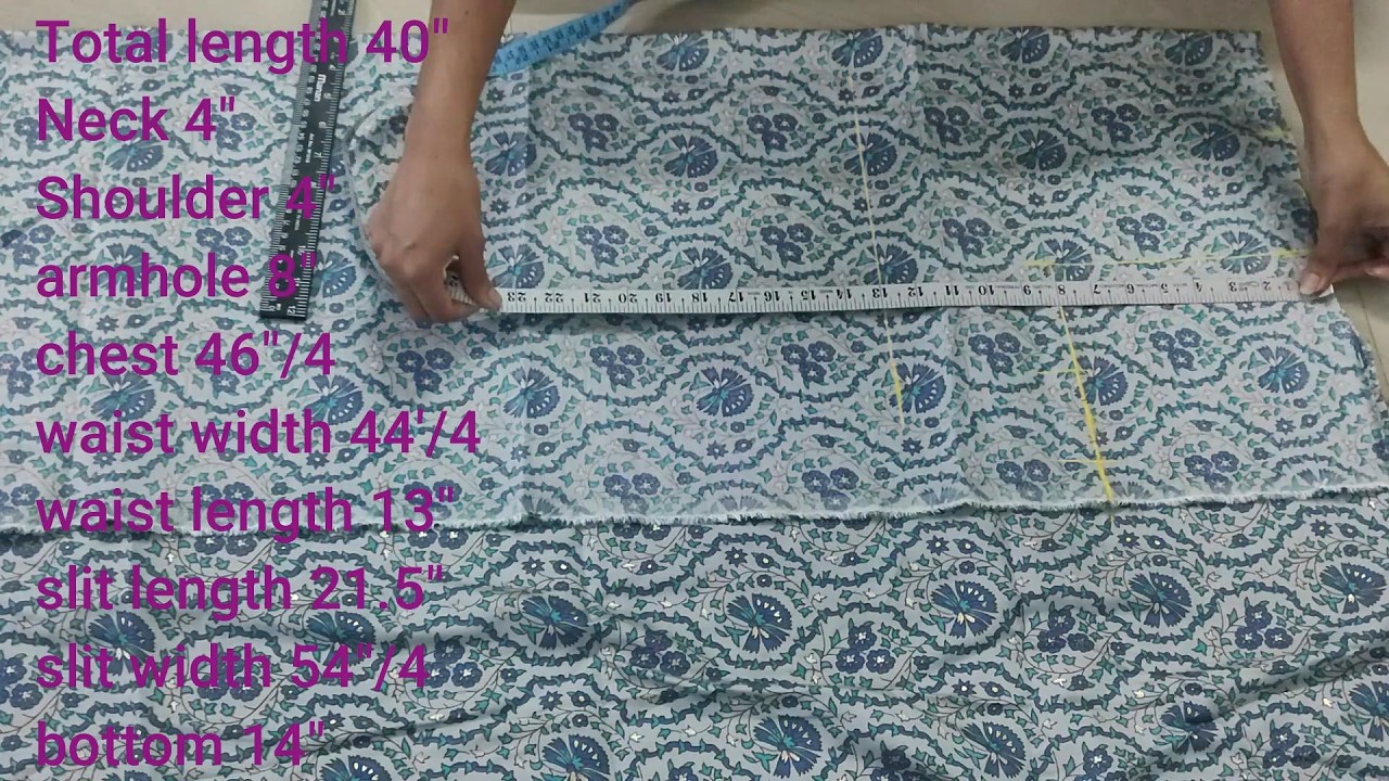 xxl kurti cuttting and stitching