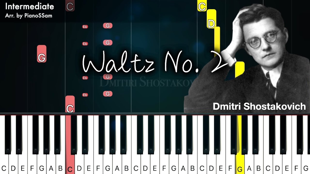 [Intermediate] Waltz No. 2 - Dimitri Shostakovich | Piano Arrangement