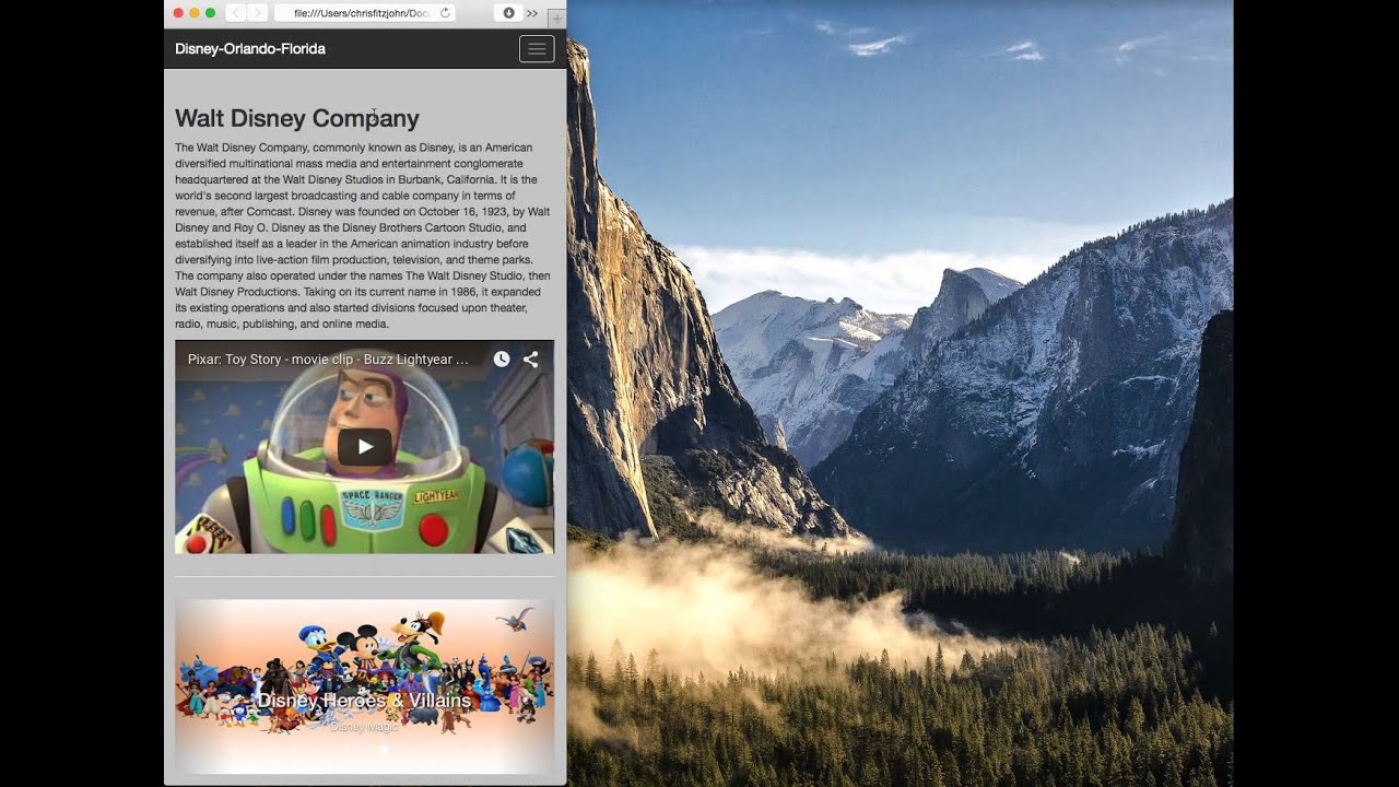 Bootstrap - the website we will be building