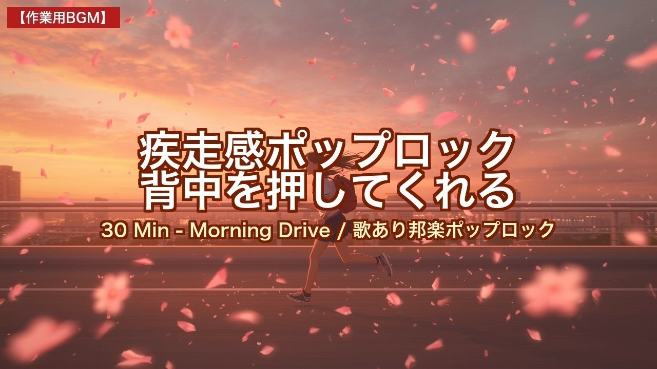 【作業用BGM】朝の通学通勤に聴きたい邦楽ポップロック歌あり背中を押してくれる春の歌