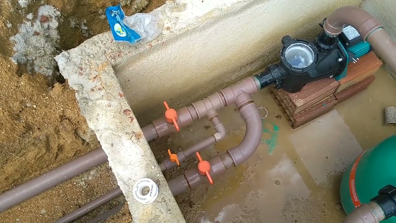 HIDRÁULICA EM PISCINA + INFRA DO LED / Central RGB