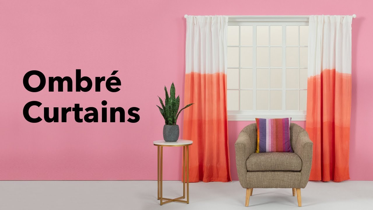 DIY Ombré Fabric | Dip Dye Curtains for Your Home