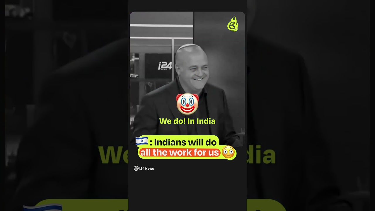 🇮🇱: Indians will do all the work for us! #briefchaat #makeonindia #indiaisraelrelations #friendship