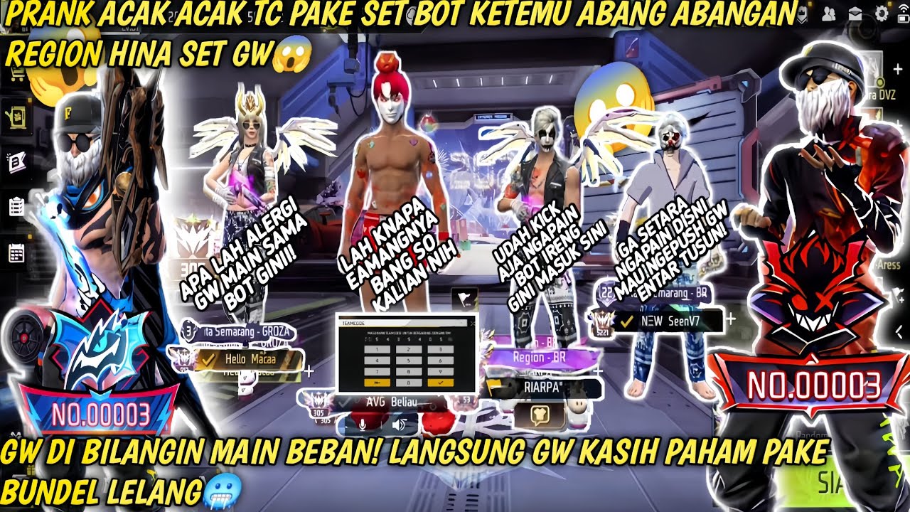 PRANK ACAK-ACAK TC KETEMU REGION!! EHH MALAH NGATAIN GW LANGSUNG Gw KASIH PHM PAKE BNDL LELALNG 03