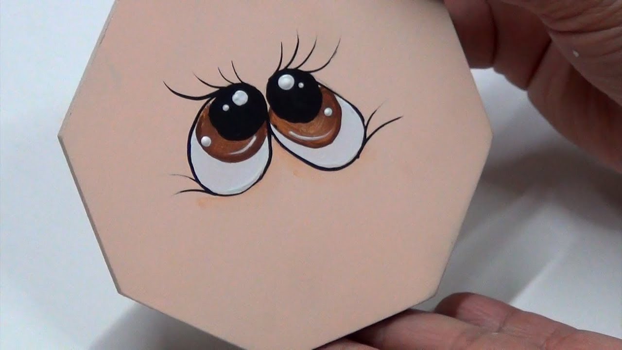 Como pintar ojitos Románticos