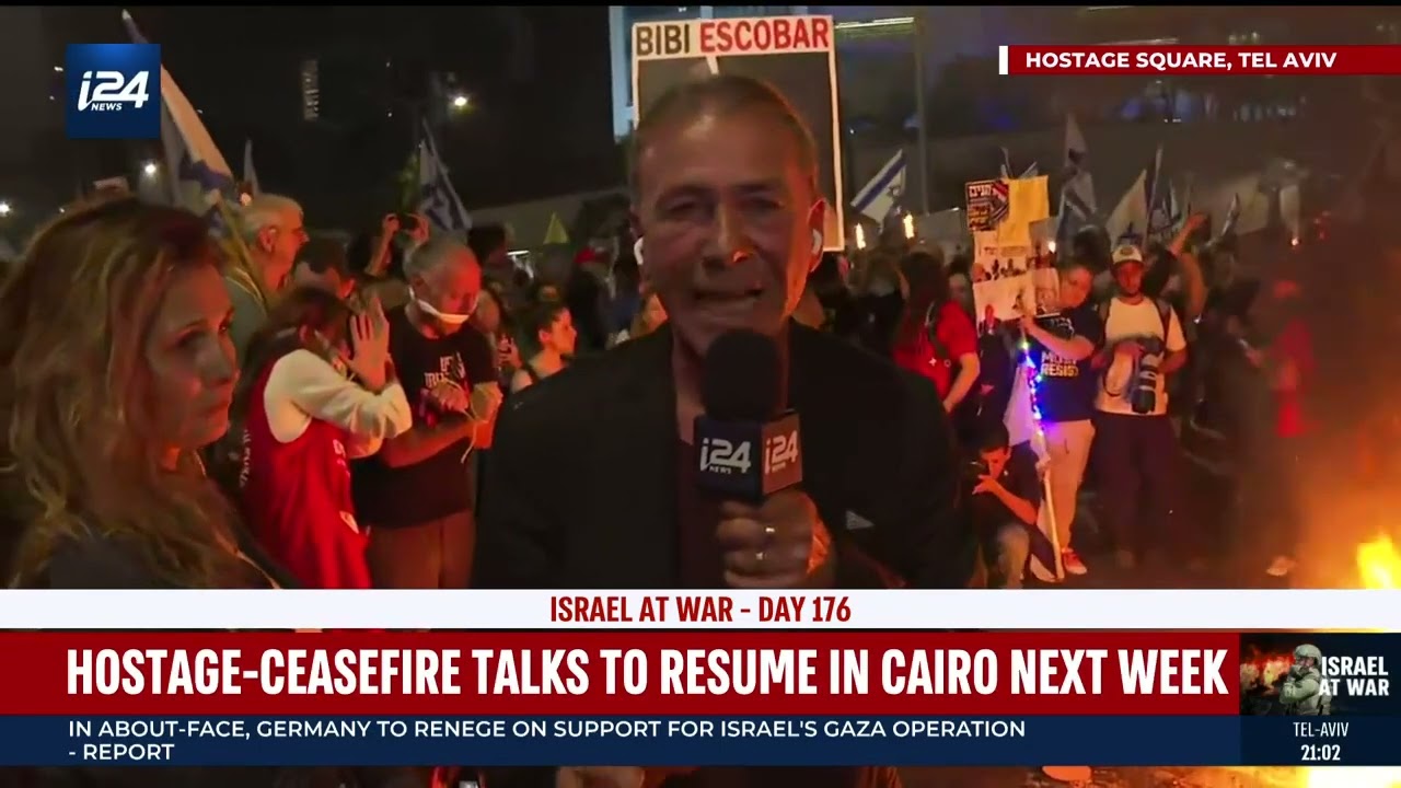 3 rallies in Tel Aviv tonight -- for the Israeli hostages' release; for early elections.