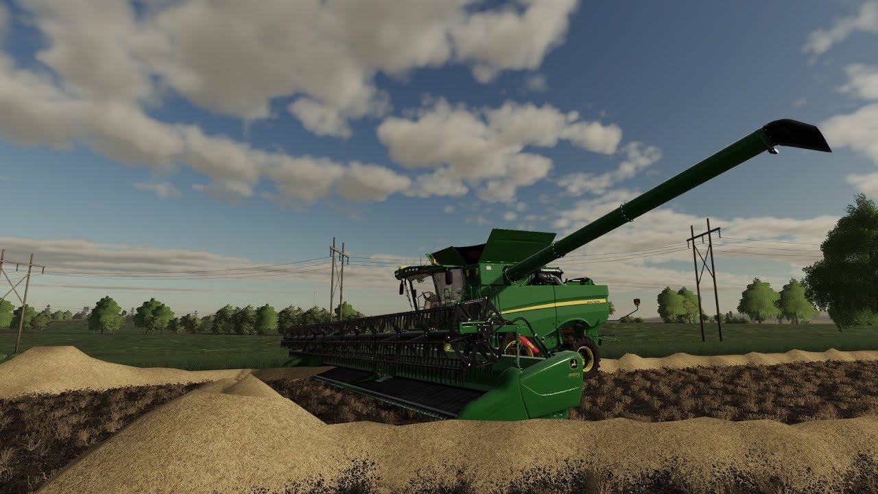 FS19 - County Line with Seasons -  Time for the wheat harvest