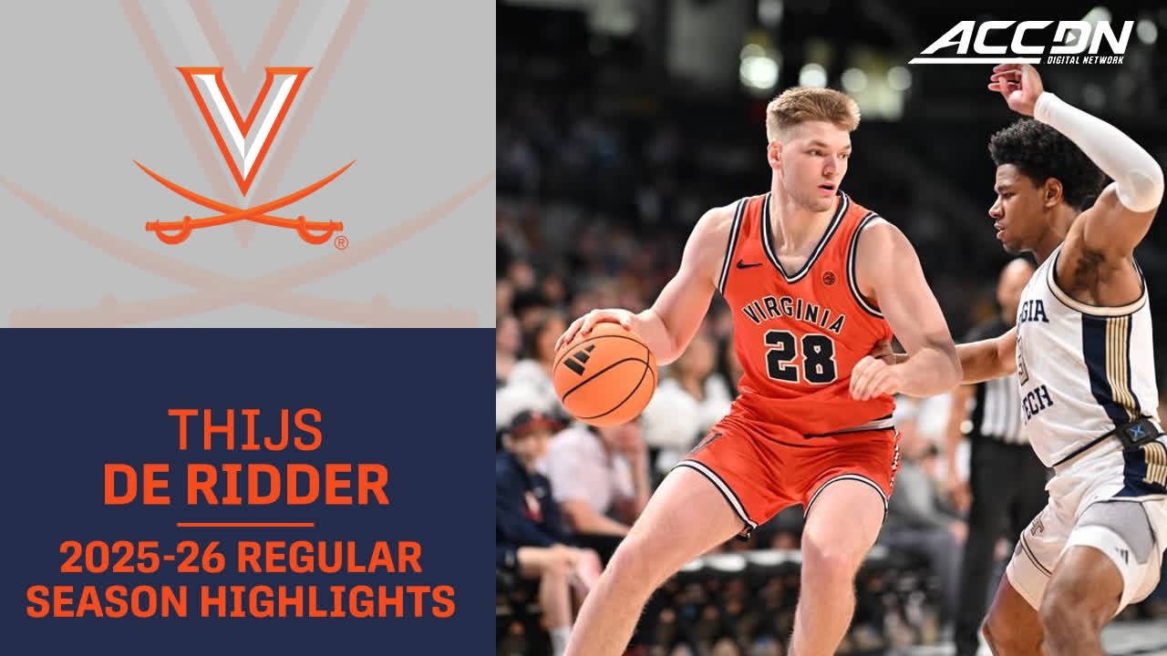 Virginia F Thijs De Ridder Regular Season Highlights | 2025–26 ACC Men’s Basketball