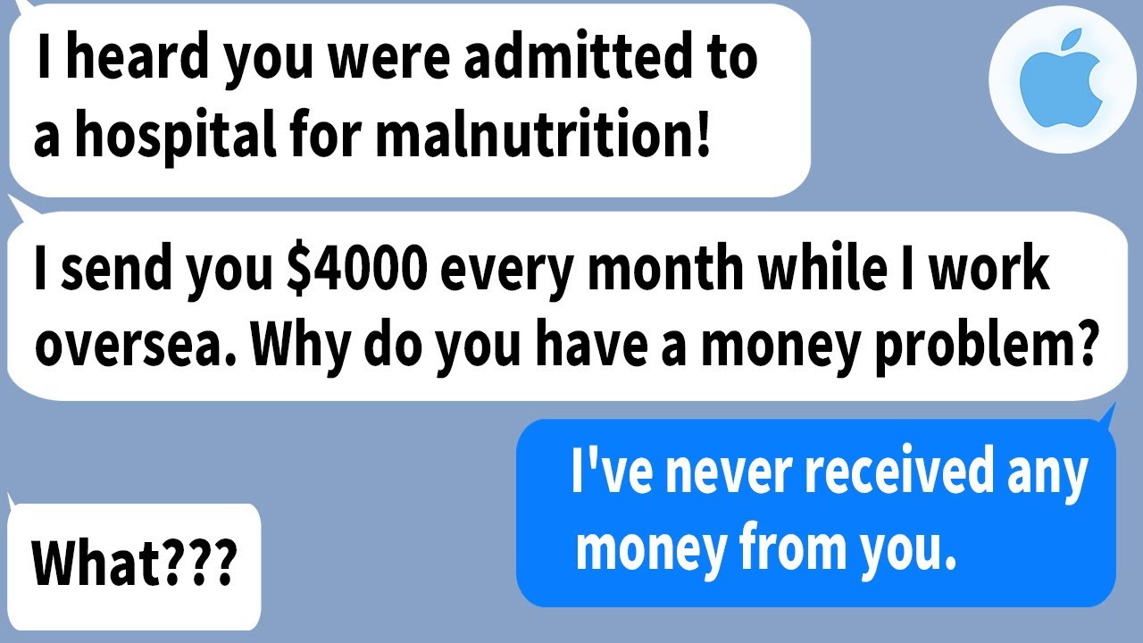 【Apple】My wife is malnourished, and she is in the hospital!! Where did the $4,000 I send her...