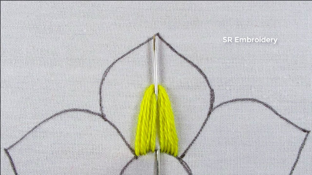 Modern Hand Embroidery New Creative Needle Sewing Flower Work Fancy Flower Design Easy Stitch