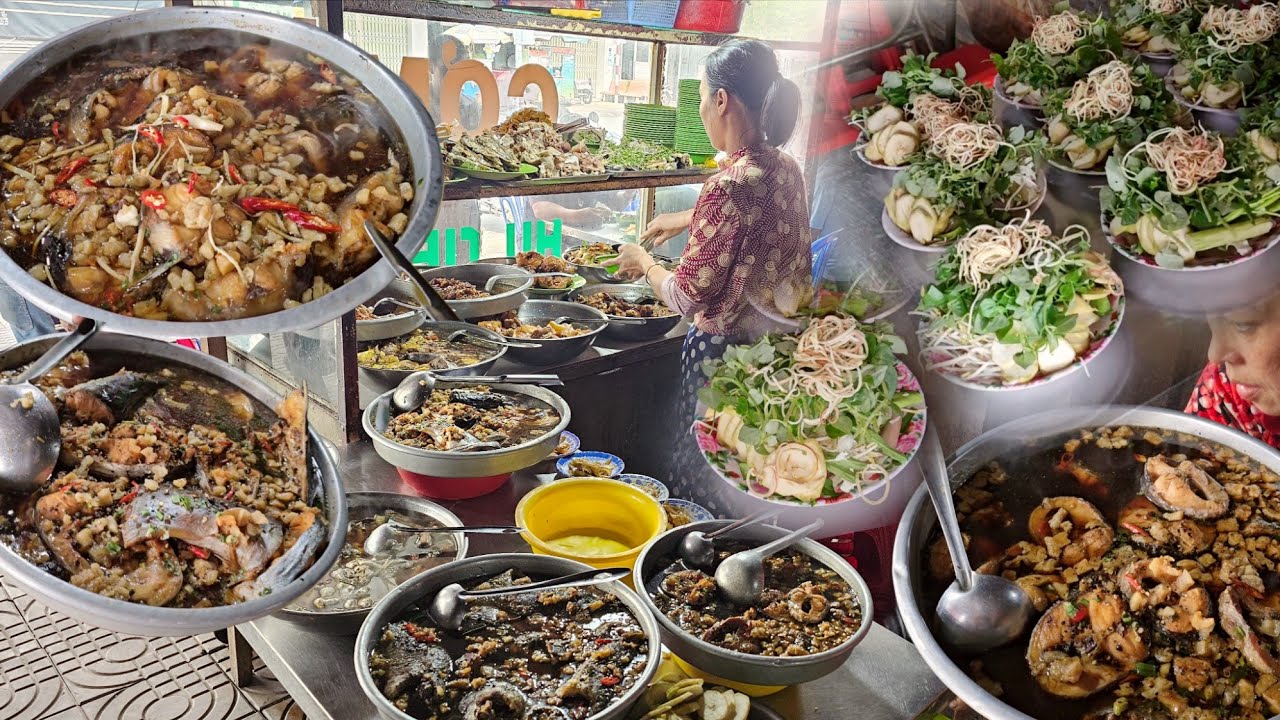 Quán cơm phần bao no cho thêm rau sống, dưa mắm trà đá miễn phí giá bình dân chủ quán vui vẻ