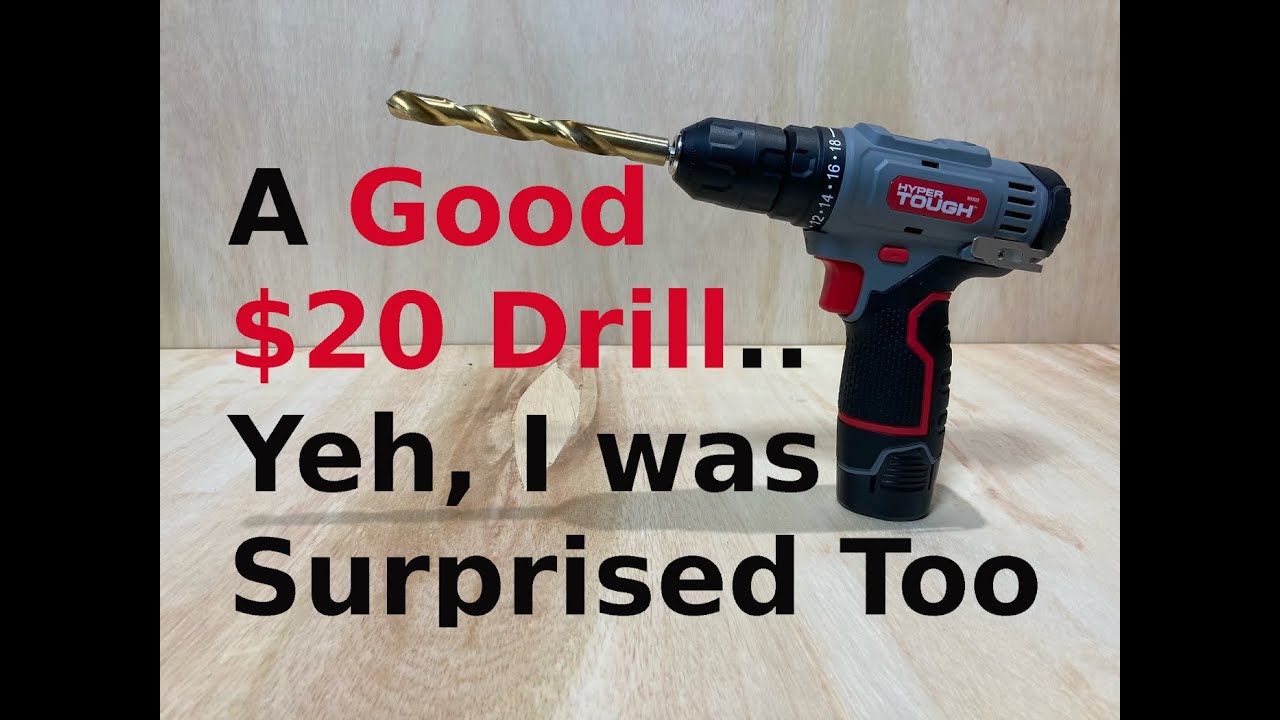 Hyper Tough 12 Volt Drill Tested and Demonstration