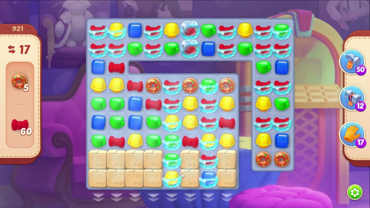 Homescapes 921 Level - 17 moves - NO BooSTERS
