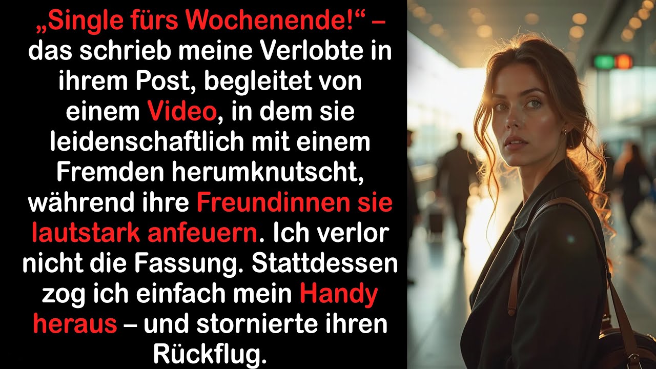 „Single fürs Wochenende!“ – Meine Verlobte postete es… also stornierte ich ihren Rückflug.