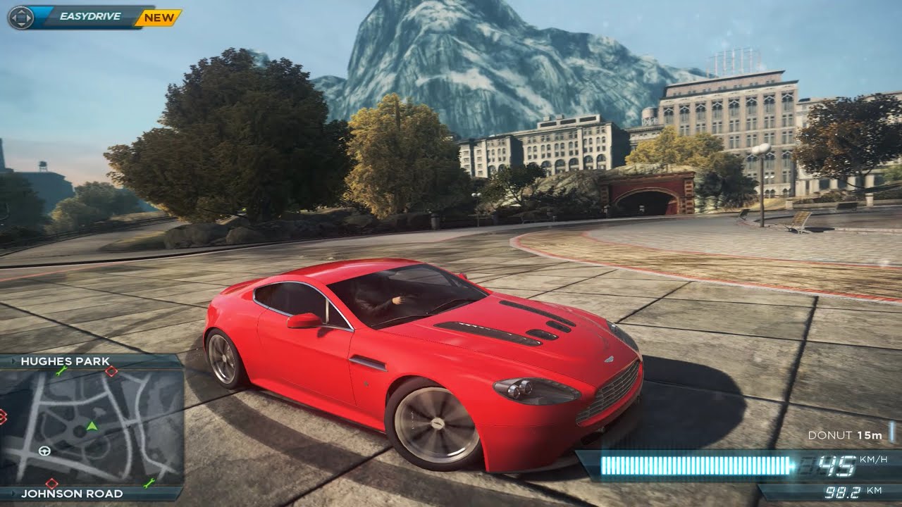 4K || NFS-Most Wanted || POLICE CHASE-MAX HEAT LEVEL || ASTON MARTIN V12 VANTAGE Vs COPS || BUSTED