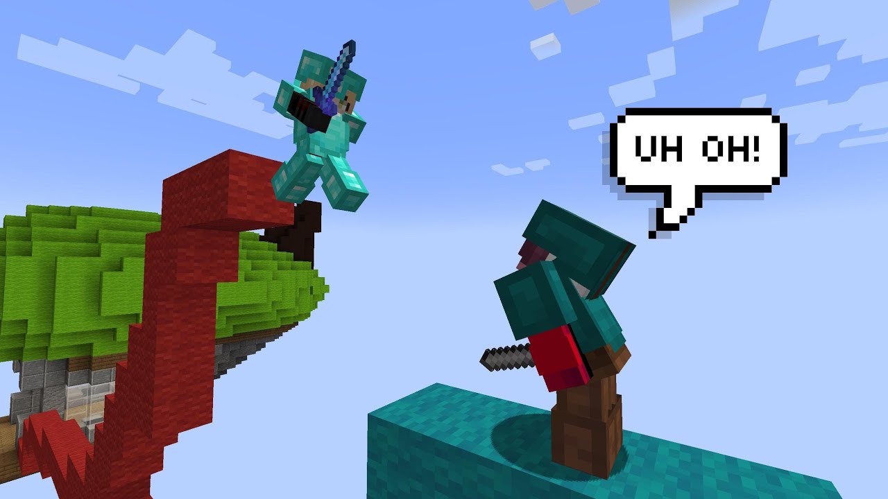 I got destroyed on mobile bed wars😂