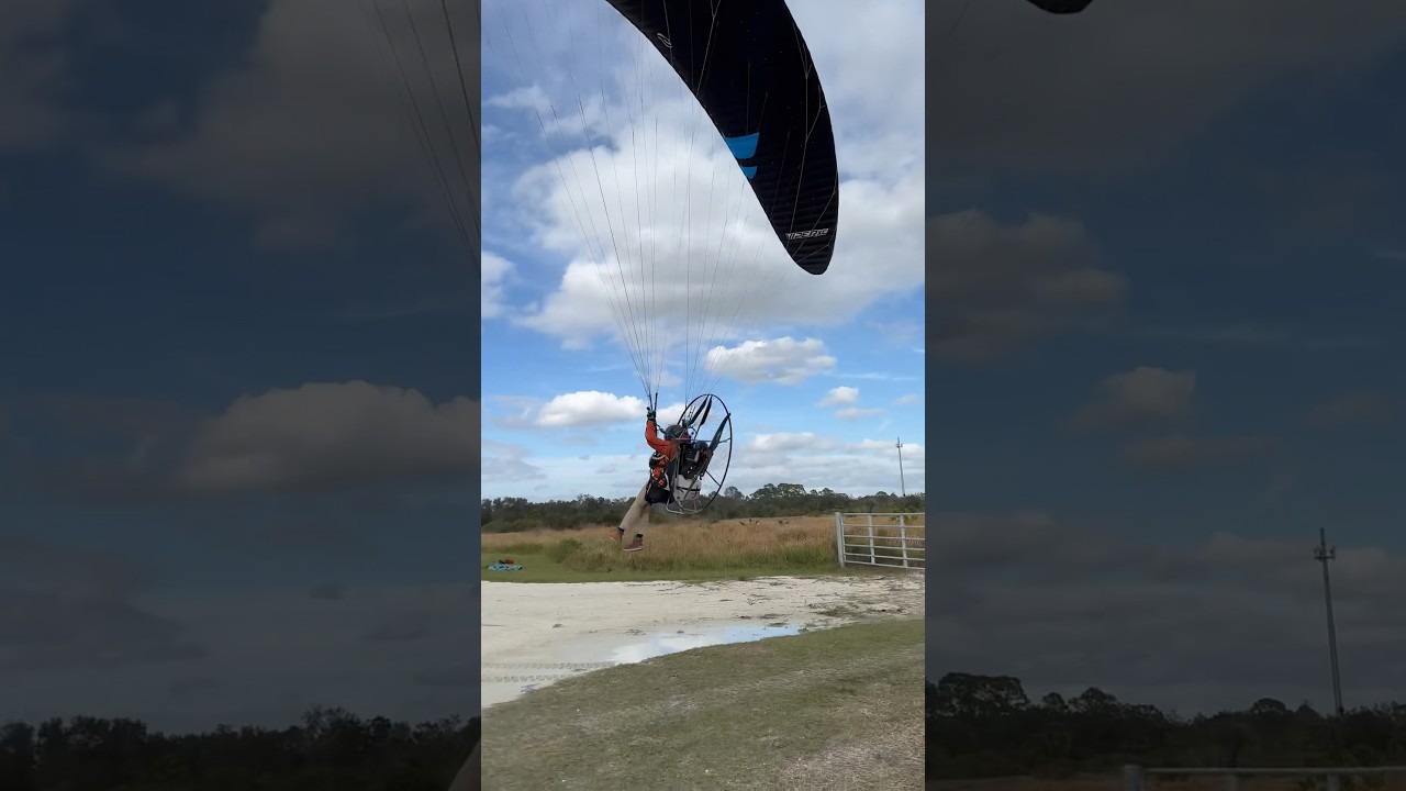 Burning A Hole In My Shoe With My Paramotor - Ozone Viper XC