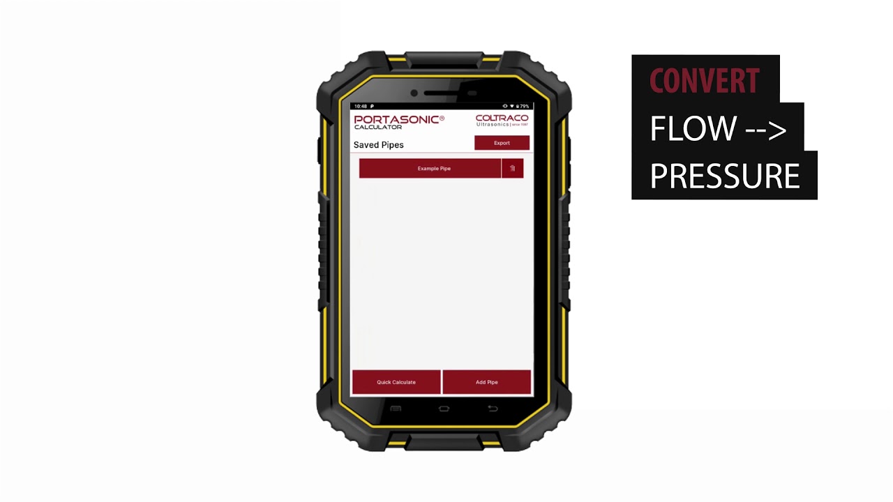 Introduction to the Coltraco® Ultrasonics Portasonic® CALCULATOR