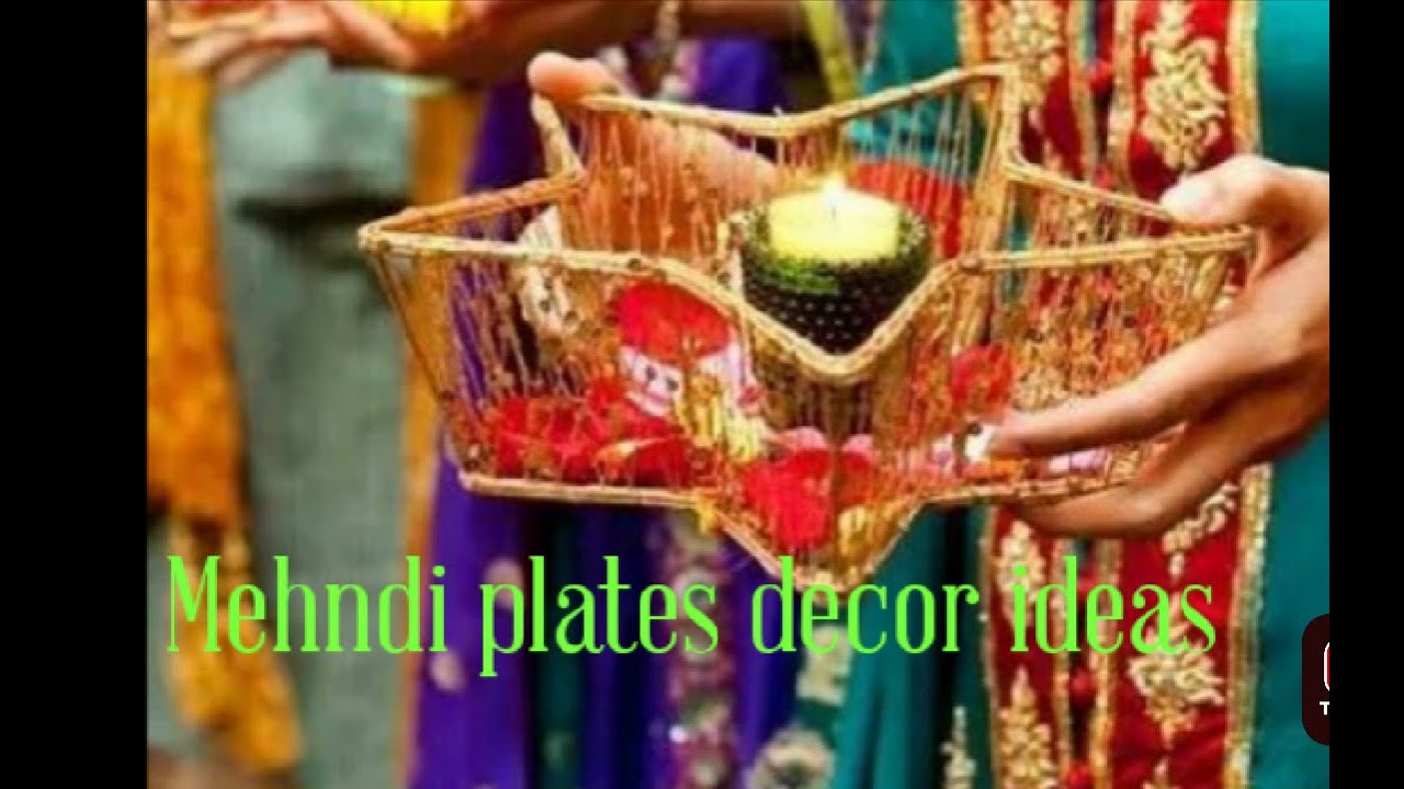 Latest and trendy Mehndi and Mayon Accessories || Mehndi plates decor ideas