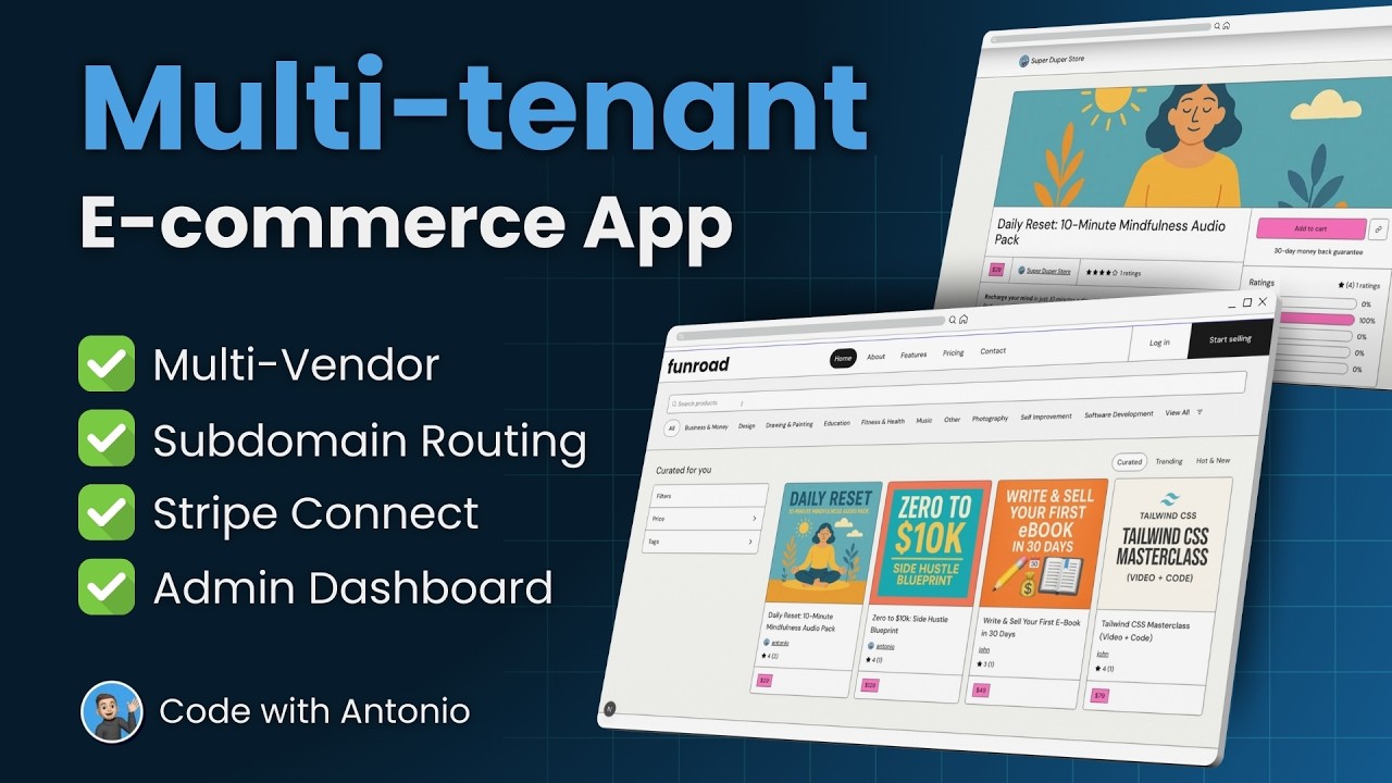 Build and Deploy a Multi-Vendor E-Commerce Marketplace with Nextjs, React, Stripe Connect, MongoDB