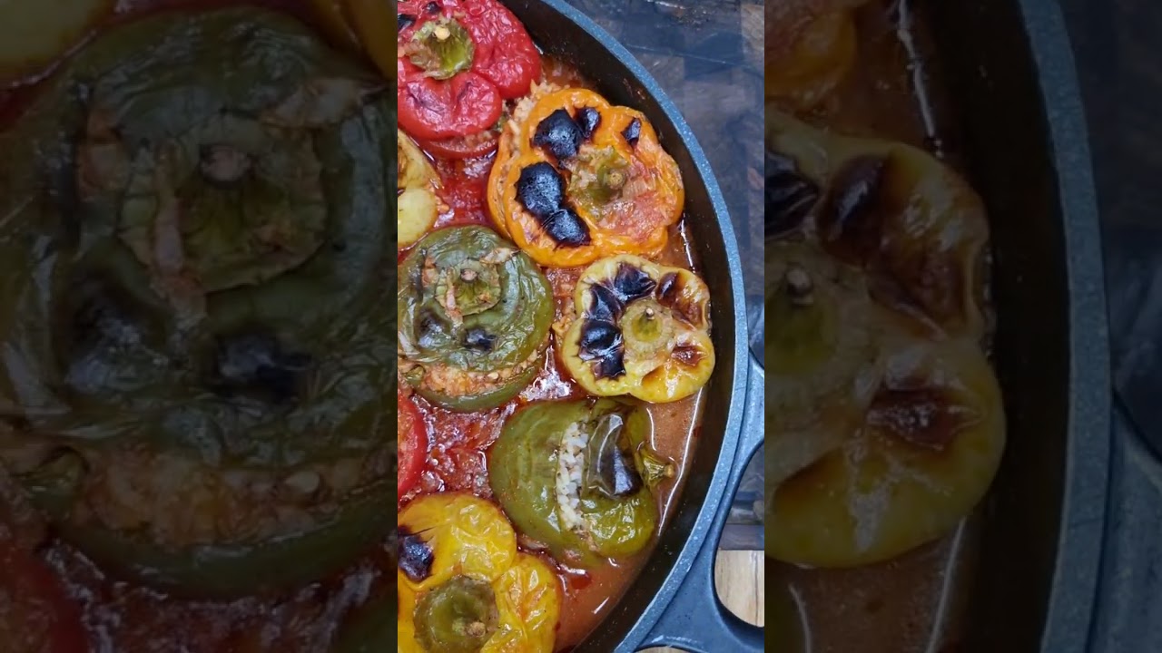 פילפל ממולא באורז ובשר באהבה לכולם תומר תומס חבר שלכם 💚