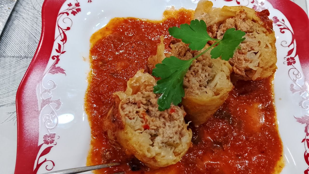 كرمب محشي في الفرن طريقة رائعة و بزااف بنينة 🤤   choux farcis au four