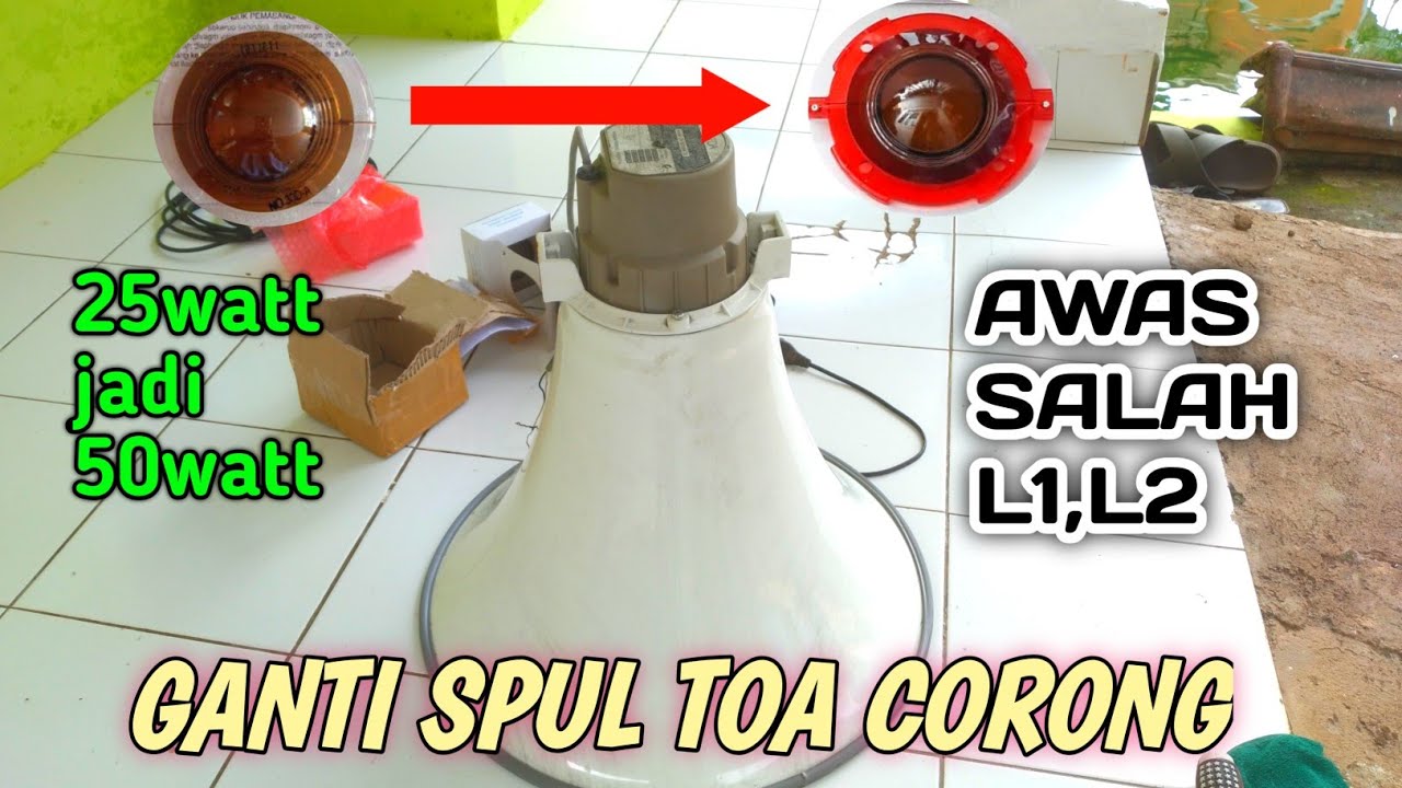 CARA GANTI SPUL TOA 25watt dengan Spul 50watt. Apakah bisa?