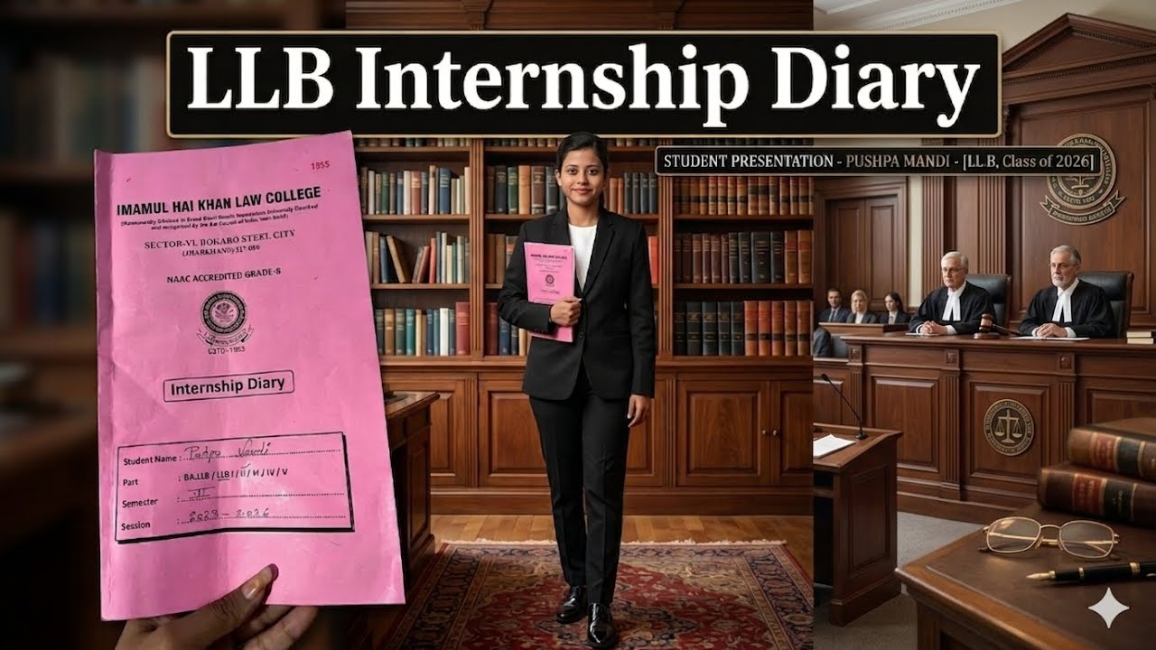 LLB Internship Diary 👩‍⚖️⚖️
