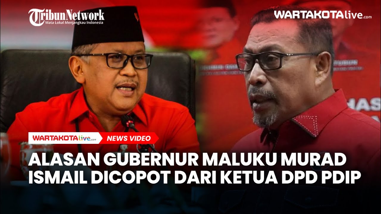 Alasan Gubernur Maluku Murad Ismail Dicopot dari Ketua DPD PDIP