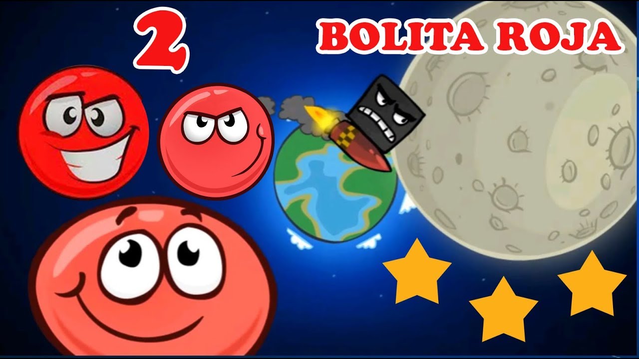 La Bolita Roja en la Luna 2 | Juego para niños Red Ball 4 | Juegos Infantiles para niños