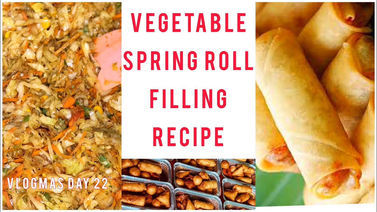 MY SMALL CHOPS BUSINESS |pt11| HOW TO MAKE VEGETABLE SPRING ROLL FILLING