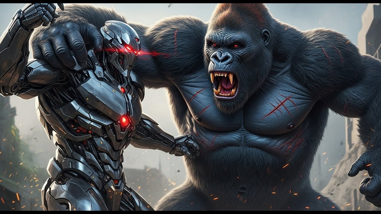 King Kong fights the Robot | Entire Movie | Epic Battle with Robo in 4K Ultra HD