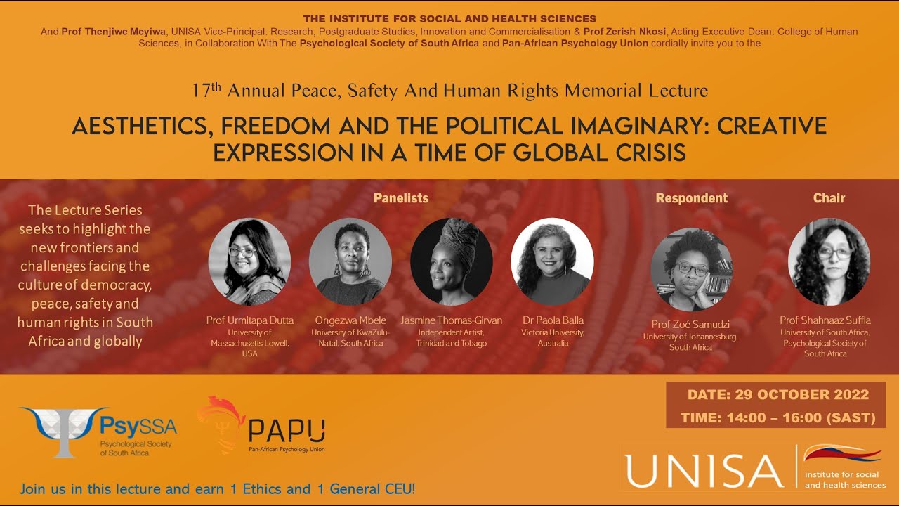 17th Annual Peace, Safety and Human Rights Memorial Lecture