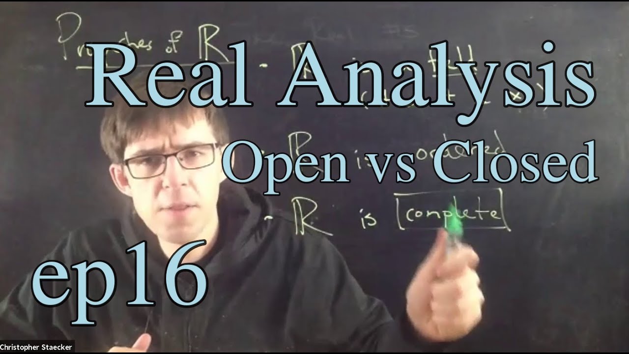Real Analysis Ep 16: Open vs closed