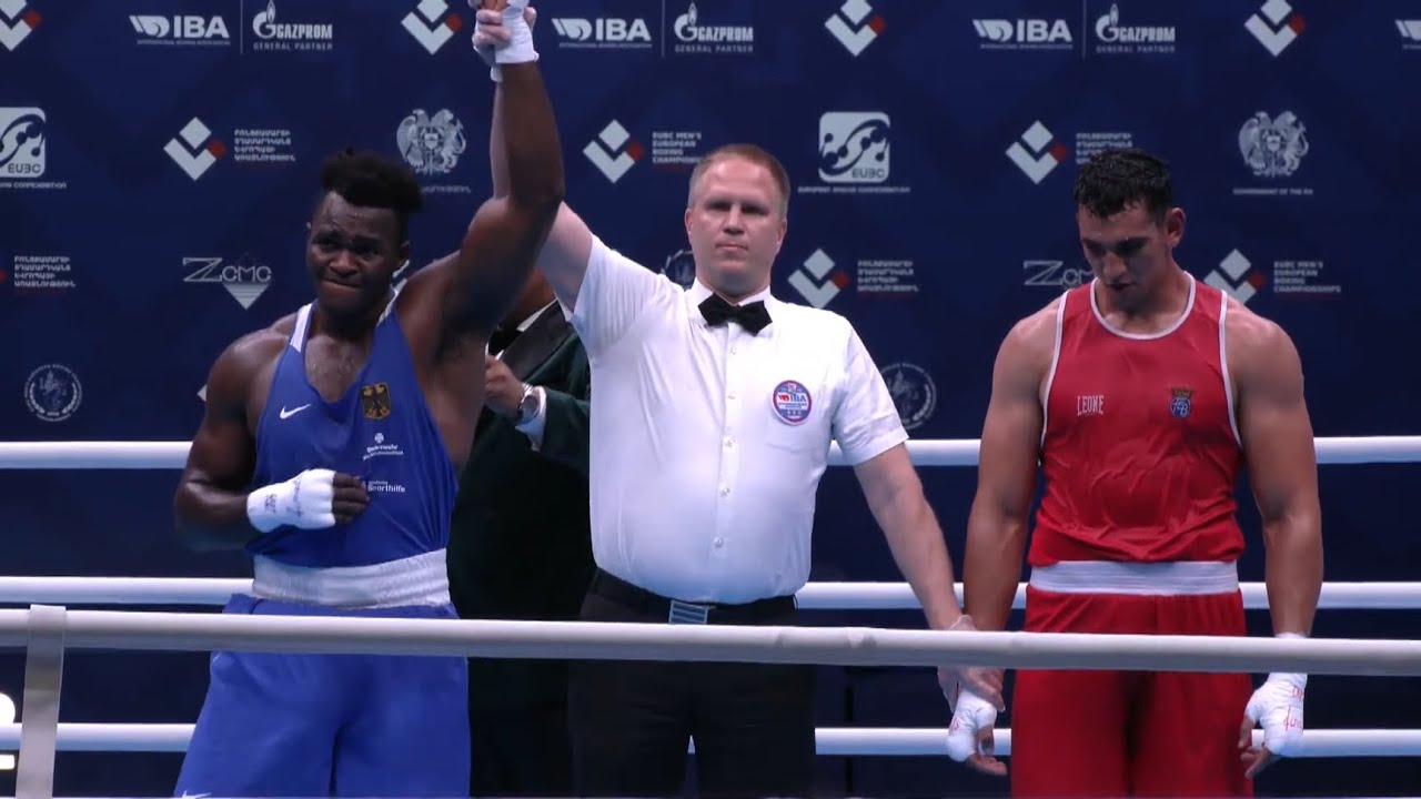 Finals  (+92kg) GHADFA DRISSI EL AISSAOUI Ayoub (ESP) vs  TIAFACK Nelvie  (GER) | EUBC 2022