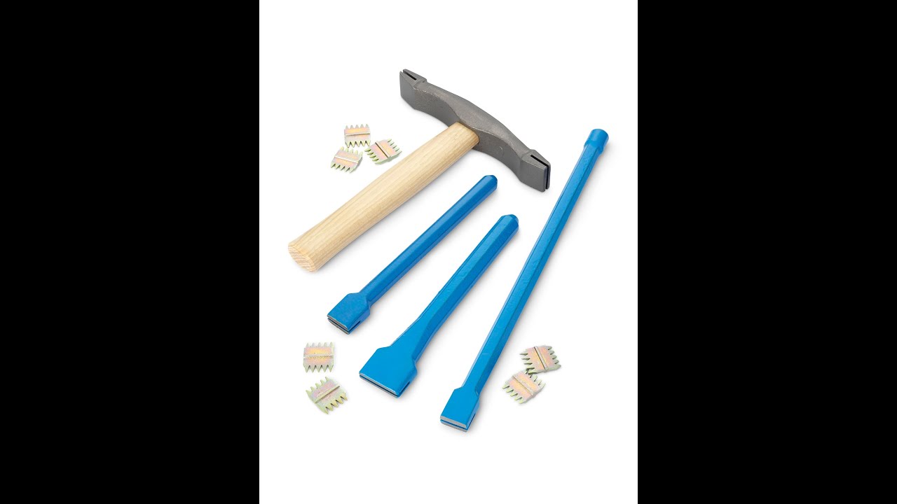 How to insert and remove Scutch Combs into Scutch Chisels and Scutch Hammers