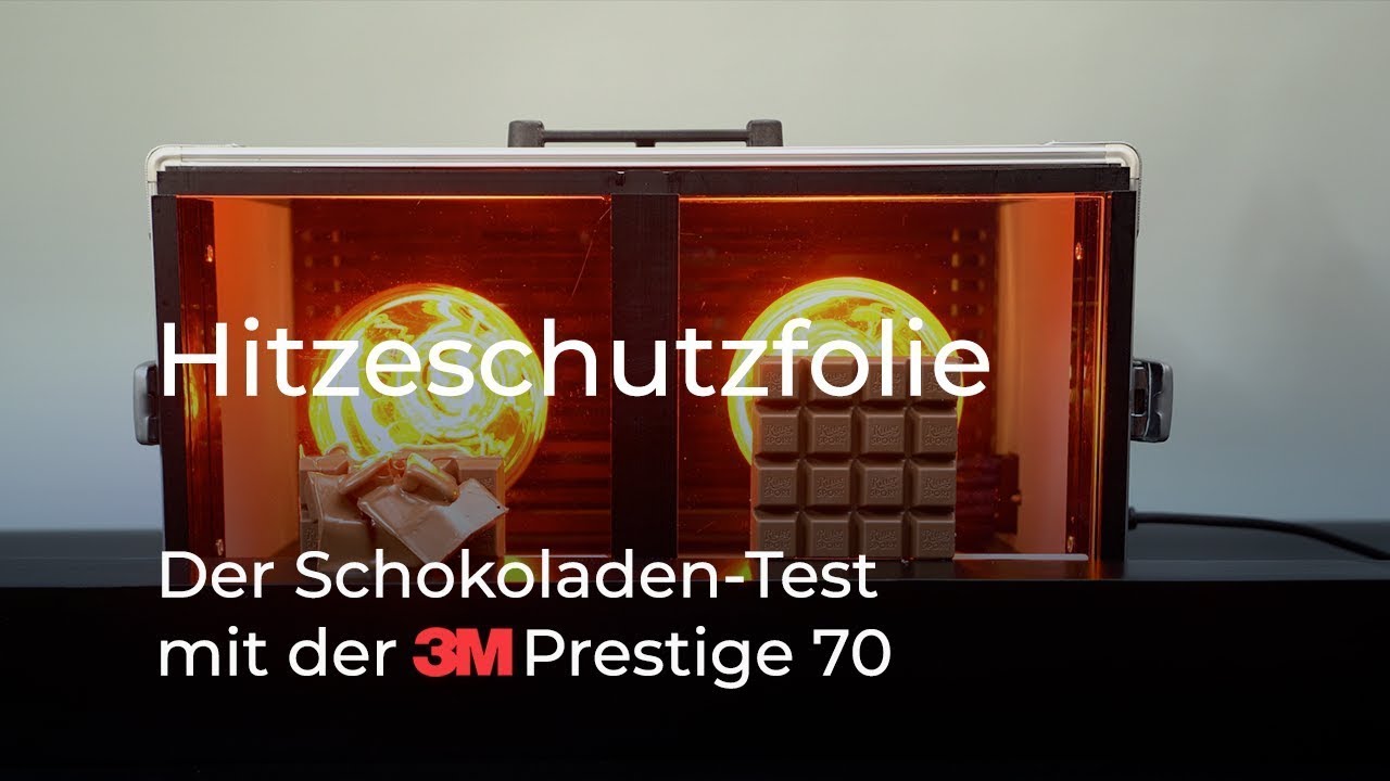 Schokoladen-Test: Wie gut schützt die 3M Prestige Sonnenschutzfolie vor Hitze? - Wir machen den Test